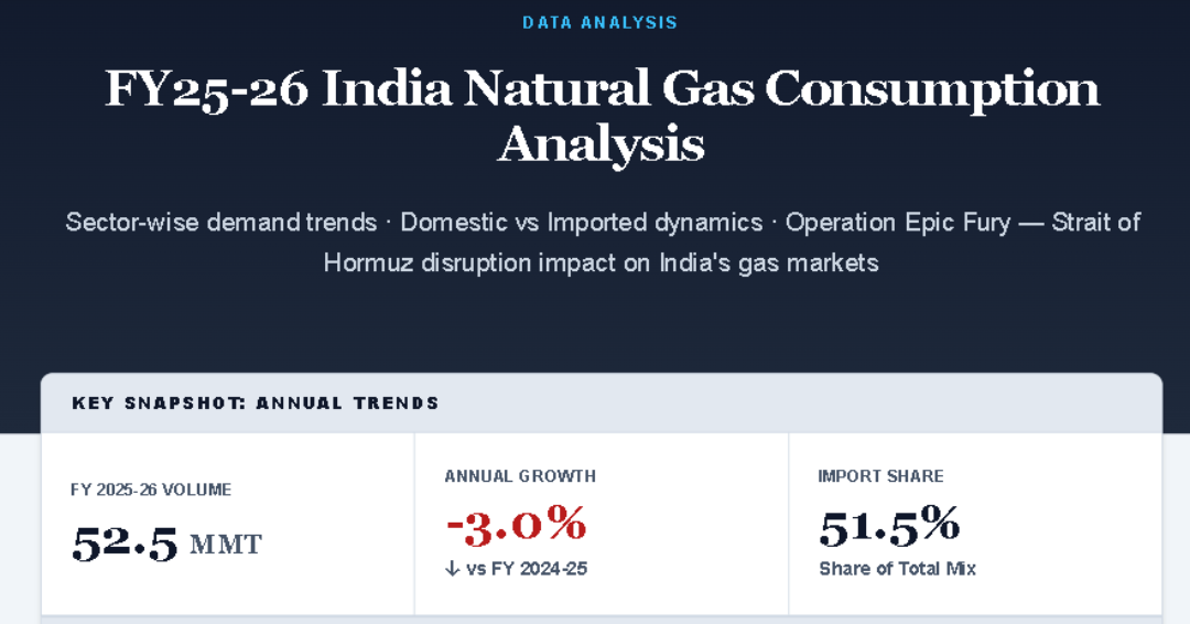 FY25-26 India Natural Gas Consumption Analysis